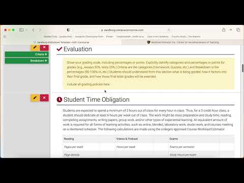 Student Time Obligation