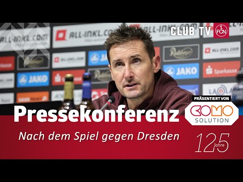 Die Pressekonferenz mit Thomas Stamm & Miro Klose nach dem Spiel gegen Dresden 1:2