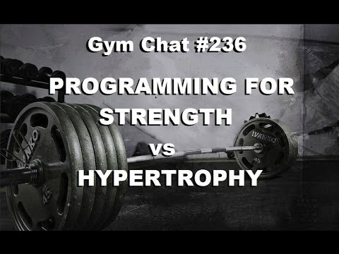 Gym Chats # 236 - Programming for Strength vs Hypertrophy