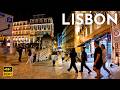 Lisbon PORTUGAL Night WALK 4K HDR Comércio Baixa Beyond