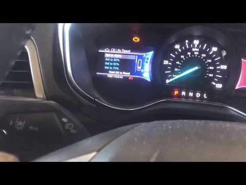 2013 Ford Fusion Oil Life Reset