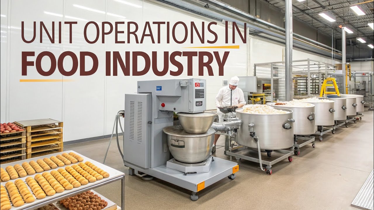 Unit Operations in Food Industry Explained! | Mixing, Drying, Heating & More! ⚙️🥫
