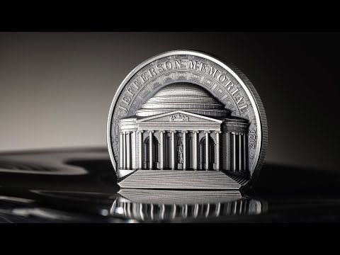 Исторические памятники «Мемориал Джефферсона», Ag 2 oz - видео YouTube