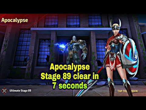 Wbu apocalypse stage 89 clear in one shot - marvel future fight