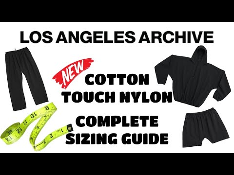 Los Angeles Archive COTTON TOUCH NYLON - UNBOXING & COMPLETE SIZING GUIDE