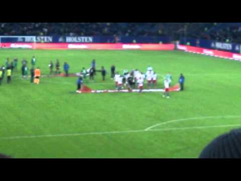 HSV - Werder Bremen 19.02.2011 Nach dem Spiel in der Nordkurve