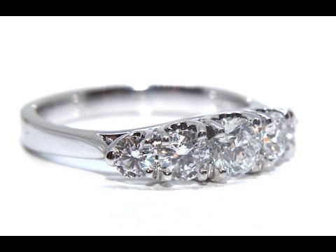 Campbell Contemporary Five Stone Round Brilliant Diamond Eternity Ring 1.18ct | Campbell Jewellers