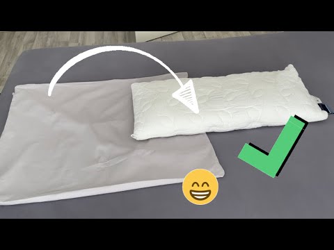 Small pillow, big cover! There's a great trick! 😁 No problem 👍