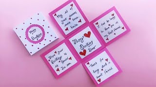 DIY - Happy Birthday Card | Birthday Box Card | Birthday Gift | Anniversary Gift | Greetings card