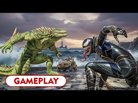 UNSTOPPABLE! Anti-Venom Peter & Miles Hunt The Lizard | Spider-Man 2 (4K 60FPS)