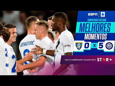 Gols e lances de Fronsinone x Internazionale