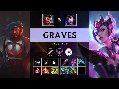 Graves Mid vs Ahri - KR Master Patch 25.08