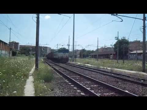 E656.596 np sul TEC 62203 Brennero - Maddaloni Marcianise, in partenza da Roma Tuscolana