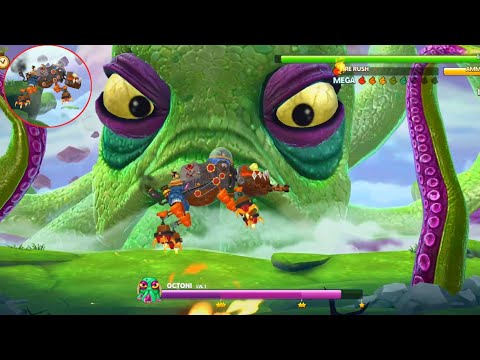 Octoni VS Mechamuncher Dragon Battle | Hungry Dragon Gameplay