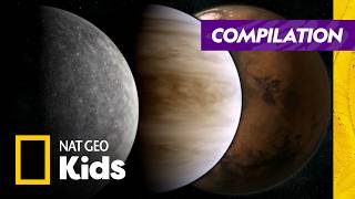 Exploring Earth's Closest Neighbors | A Traveler's Guide to the Planets Compilation | Nat Geo Kids