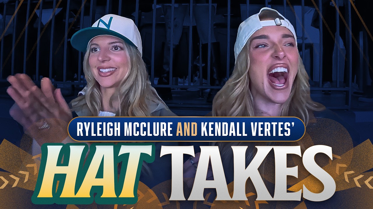 "I could throw 70 mph!" Kendall Vertes & Ryleigh McClure trade STRONG takes at the World Series