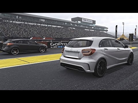 Mercedes-Benz A 45 AMG vs Ford Focus RS | Drag Race