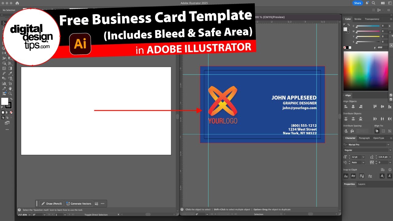 How to Make a Business Card in Illustrator (+ Free Template Download)