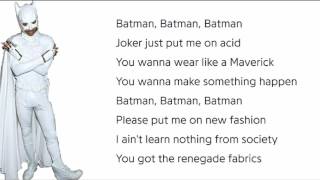 Jaden Smith - Batman - Lyrics