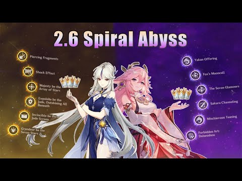 C6 Yae Miko & C6 Ningguang VS Spiral Abyss! | Genshin Impact