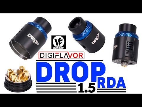 Part of a video titled DiGi Flavor DROP 1.5 RDA - Coil Build Tutorial - YouTube