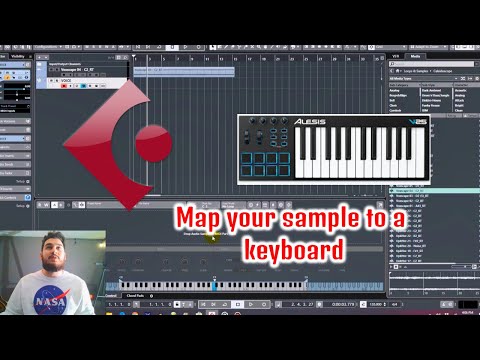How to take a sample and map it to your MIDI keyboard using Cubase 10