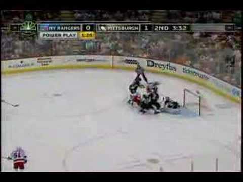 Highlights: Penguins vs. Rangers: Game 2 2008 Playoffs