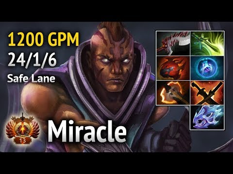 Miracle — Anti-Mage (Safe Lane) | 1200 GPM
