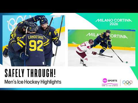 Sweden Safely Through 🏒 | Men's Ice Hockey - Sweden vs Latvia Highlights | Winter Olympics 2026
