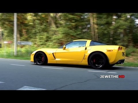 (Supercharged) Corvettte C6 Z06 LOUD Acceleration Sounds! (1080p Full HD)