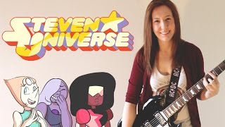 Steven Universe Theme: (We Are The Crystal Gems) Rock Guitar Cover | Hitchcock Like w/ TABS