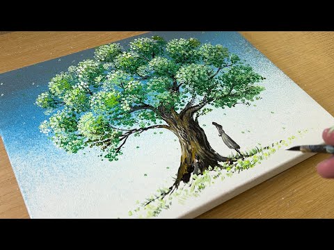 How to Draw a Tree / Painting / Easy Painting