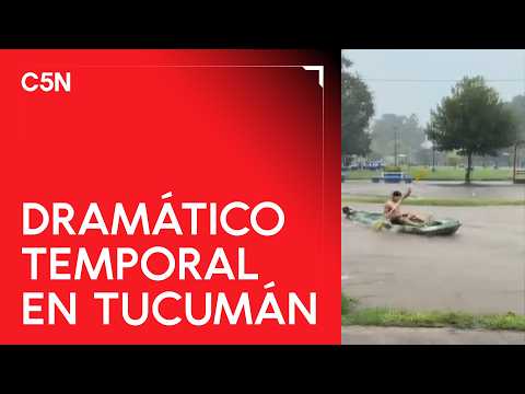 INUNDACIONES en TUCUMÁN: rutas cortadas y suspensión de clases