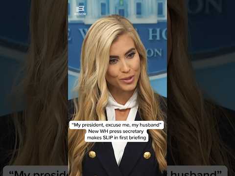 'My president, excuse me, my husband': New WH press secretary makes SLIP in first briefing