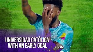 Universidad Católica vs Juventud: Universidad Católica with an early goal