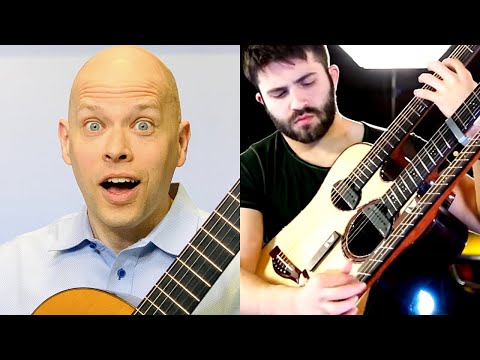 Acoustic Guitarist Uses INSANE Three Neck Guitar 🤯