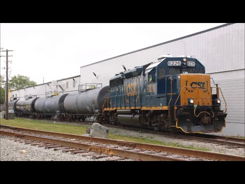 Abandoned railroad track restored: CSX L007 switching Myles Standish Industrial Park - 6/9/2023