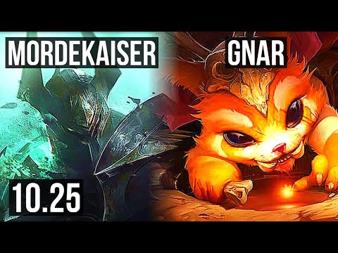 MORDEKAISER vs GNAR (TOP) (DEFEAT) | 400+ games | EUW Grandmaster | v10.25