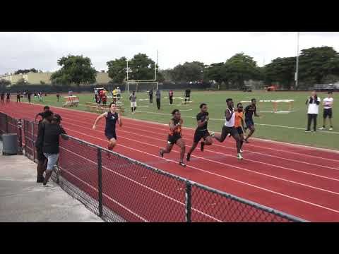 Boys 60m Heat 3 Final Teon Elite  All Comer's Indoor/Outdoor Sprints Series #1