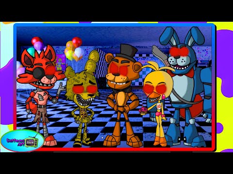 Teen Titans Go! transform Color Swap into Five Nights at Freddys characters - Cartoon Animation