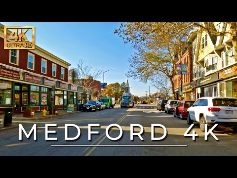 Medford, Massachusetts - 4k Driving Tour - #NewEngland #FallFoliage 2023