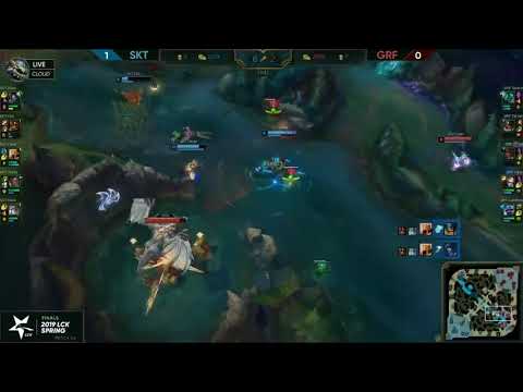 SKT Khan Akali VS GRF Sword Hecarim Game 2 Highlights   2019 LCK Spring Finals