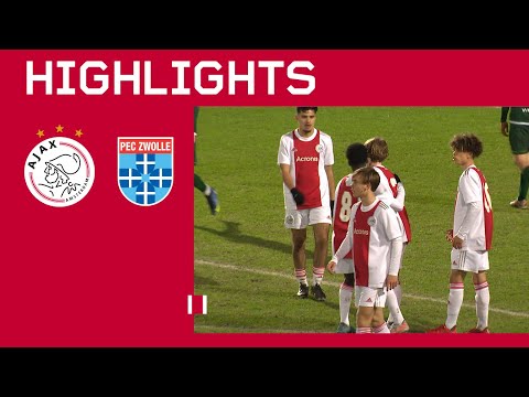 Can they do it on a windy night in Amsterdam? 🌪 | Highlights Ajax O17 - PEC Zwolle O17