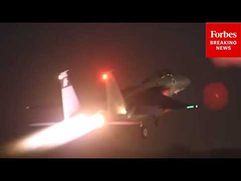RAW VIDEO: Israeli Air Force Launches Jets Amid Salvo Of Iranian Missiles