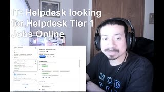 IT: Helpdesk looking for Helpdesk Tier 1 Jobs Online