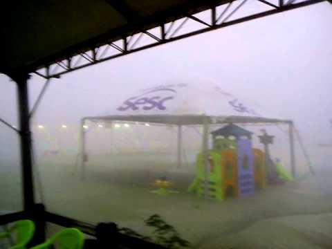 Temporal em Torres dia 13/02/2014