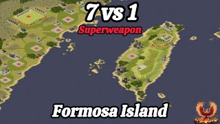 Red Alert 2 (7 vs 1+Superweapon) Yuris Revenge New Map Formosa Island by zoom3000