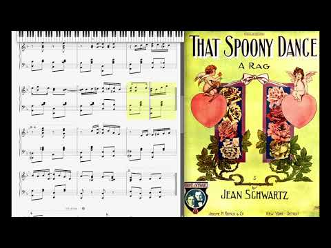 The Spoony Dance by Jean Schwartz (1909, Ragtime piano)