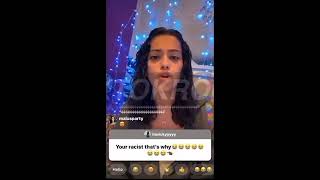 User calls Malu Trevejo Racist on Instagram Live