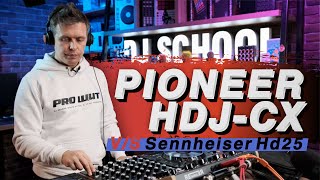Video thumbnail for Наушники Pioneer HDJ-CX обзор и сравнение с Sennheiser HD 25 by PRO STEREO DJ school